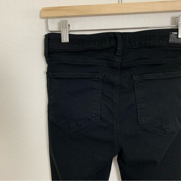 Paige Verdugo Ankle Black Jeans Distressed Women’s Size 27 Ripped Knees Skinny - Picture 16 of 17